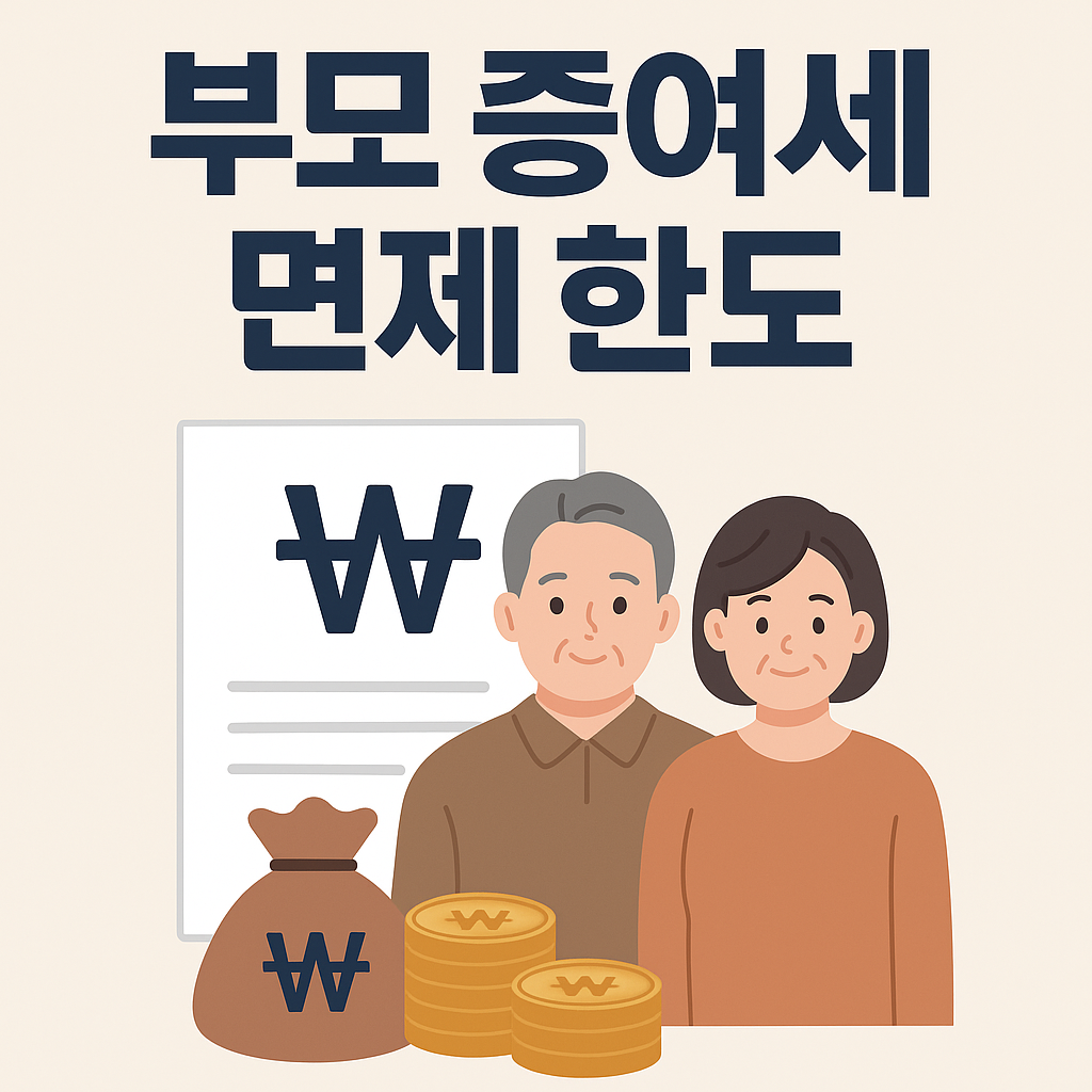 [2025 부모 증여세 면제 한도] 미리 안 보면 수천만 원 손해!