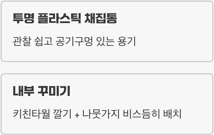 1. 첫 만남, 꼬물이의 안전한 보금자리