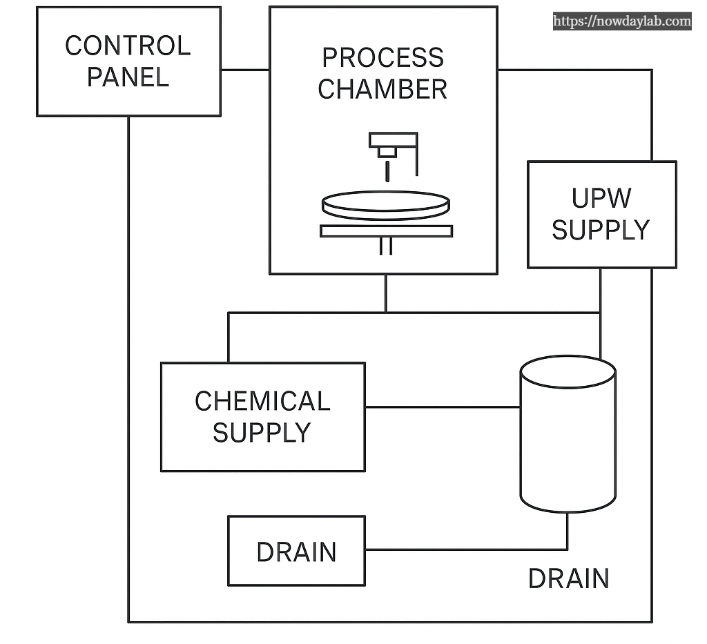 SWR system equipment layout diagram 캡션: SWR 장비 구성 Layout