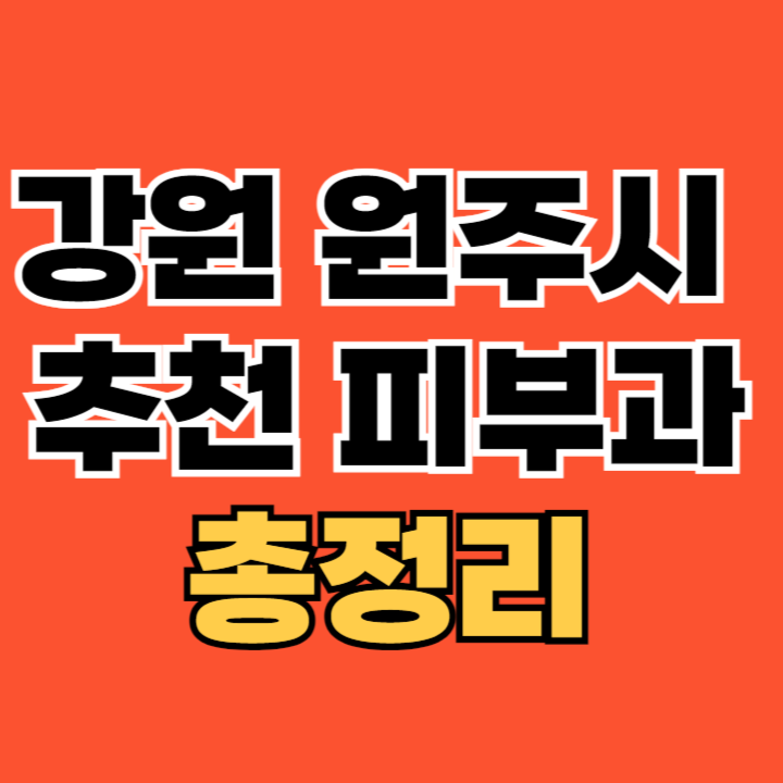 강원-원주시-피부과-추천