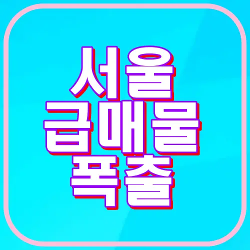 서울급매물폭출