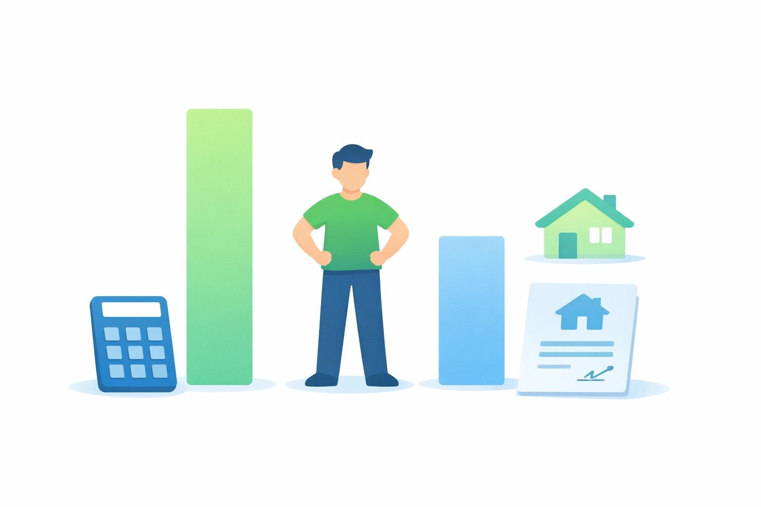 소득 대비 부채 비율을 막대그래프로 표현한 DSR 계산 구조 설명 이미지