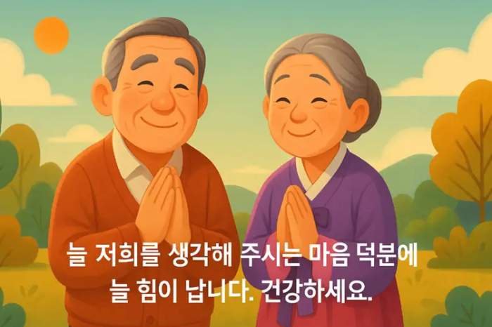 부모님 가족 친지 설 명절 후 인사말