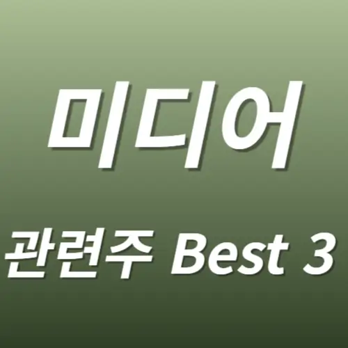 미디어 관련주 수혜주