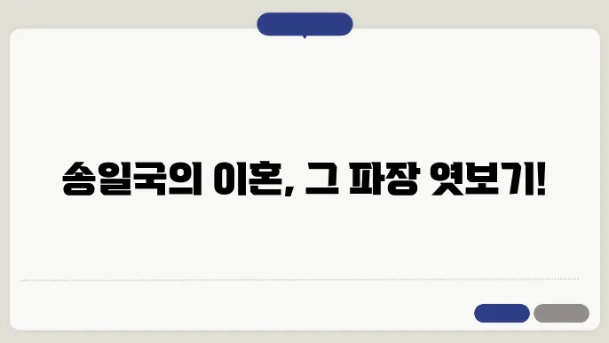 송일국이혼