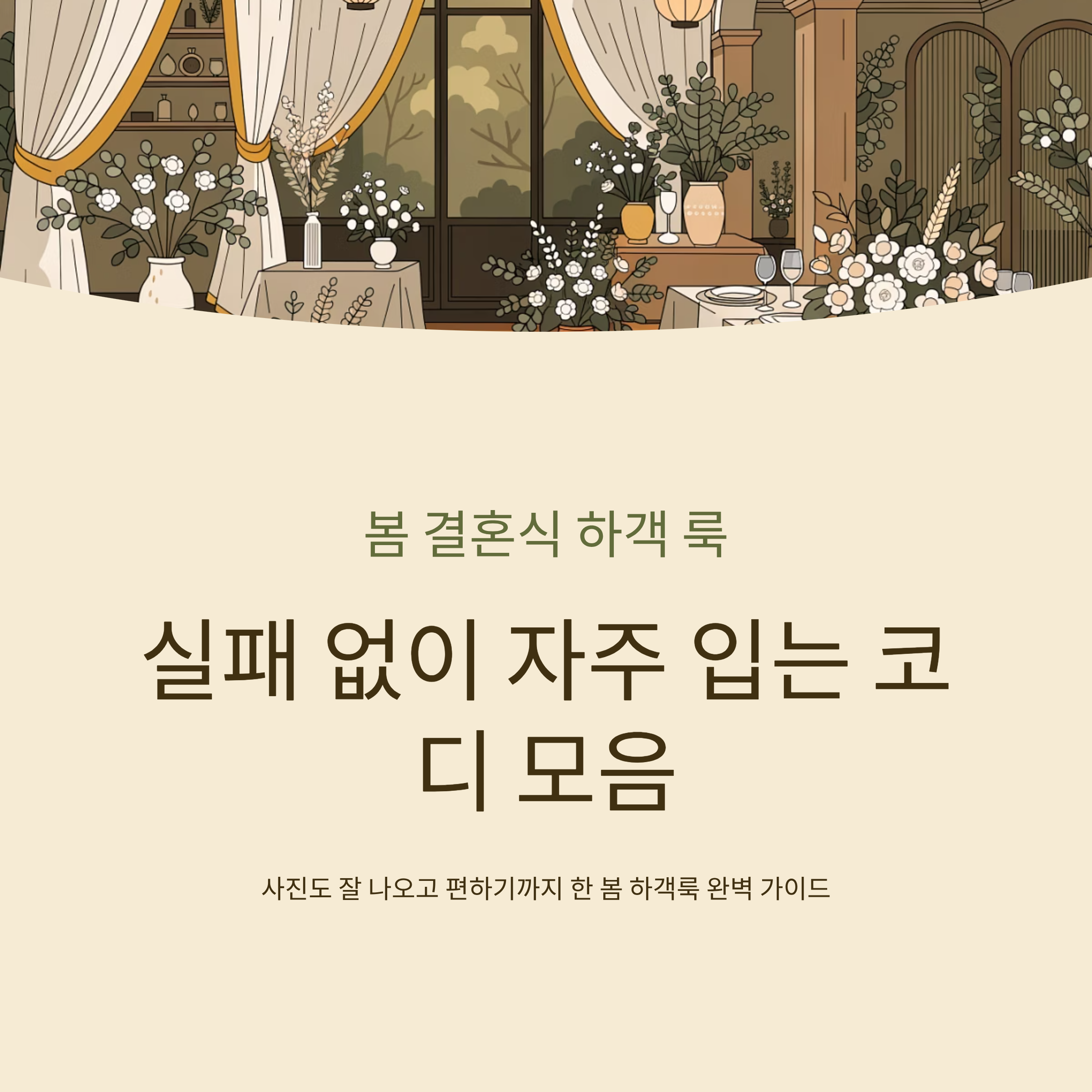 봄 결혼식 하객 룩 실패 없이 자주 입는 코디 모음