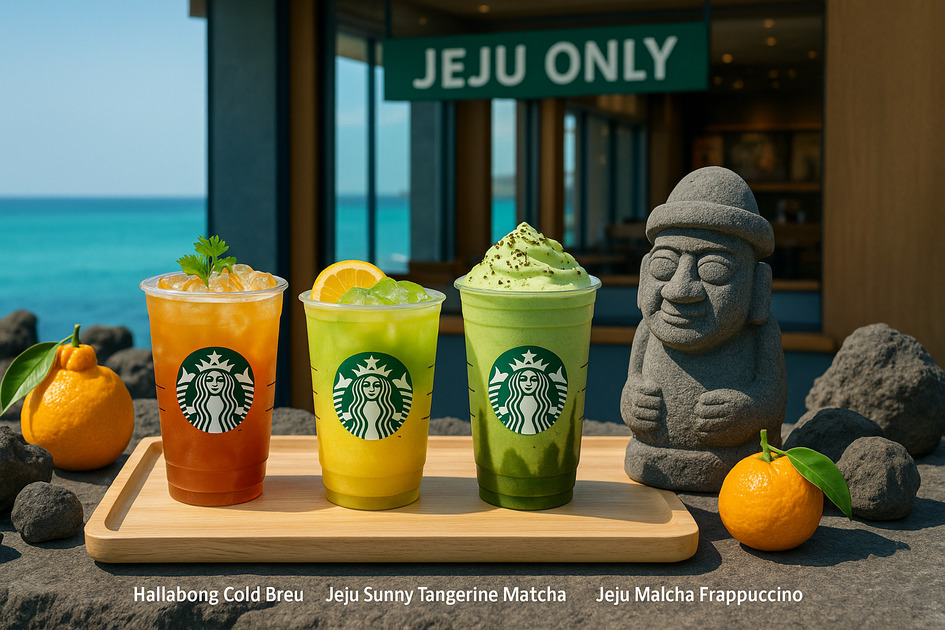 제주 한정 스타벅스 음료 이미지