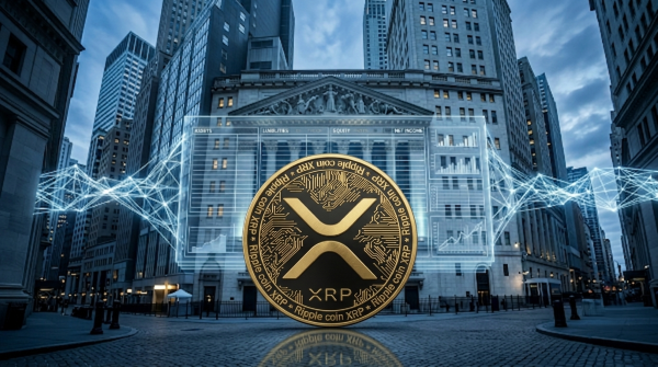 나스닥 상장을 추진하는 에버노스 XRP 트레저리 구조를 상징하는 디지털 자산과 금융시장 장