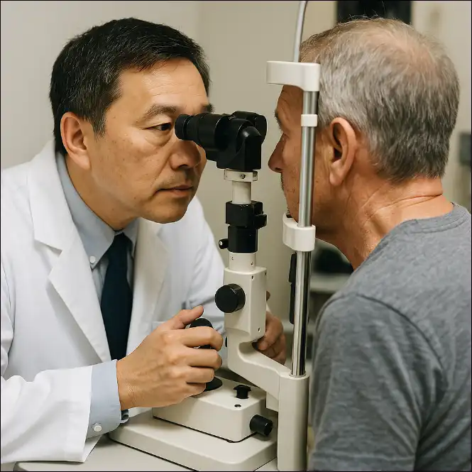 황반변성 - 물체가 휘어져 보이네 !