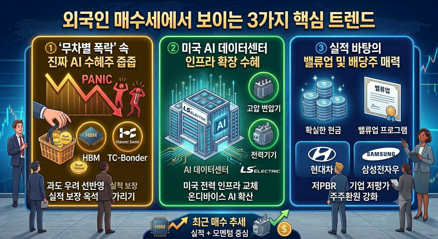 외국인 매수세에서 보이는 3가지 핵심 트렌드