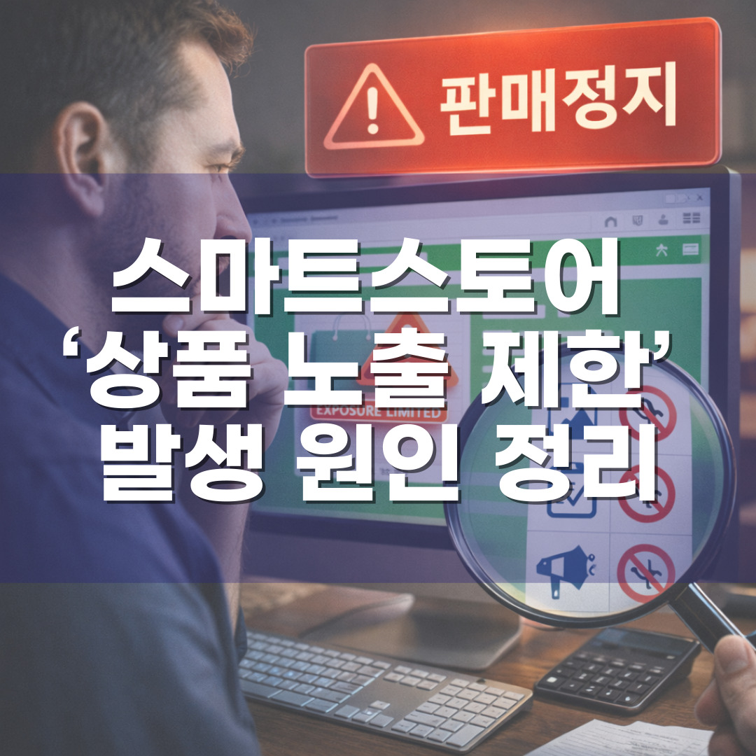 스마트스토어 ‘상품 노출 제한’ 발생 원인 정리
