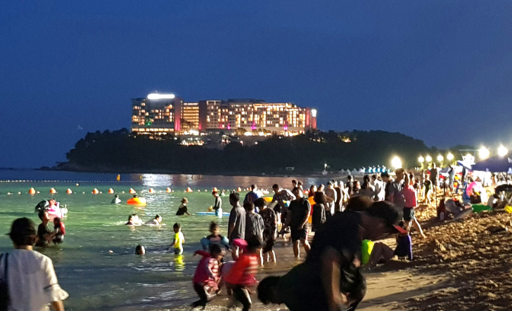 속초해수욕장 야간개장