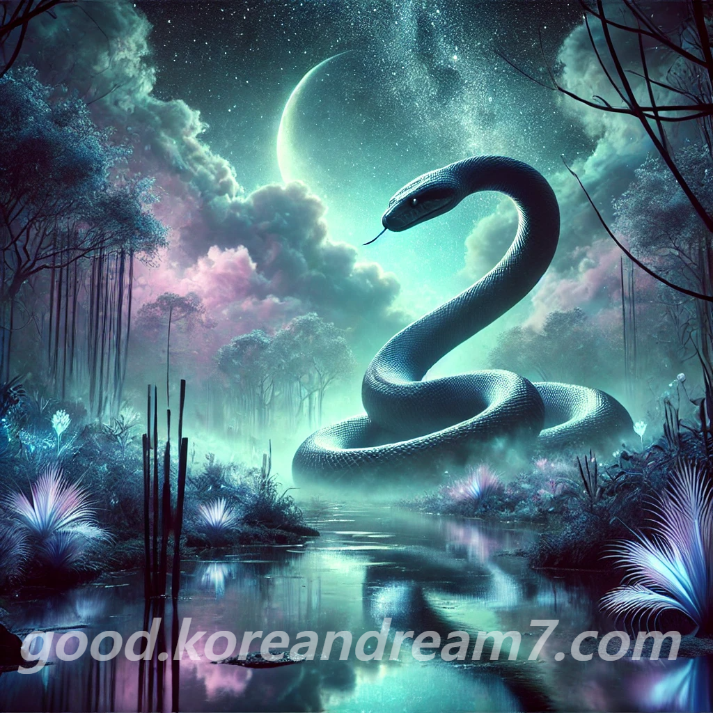 큰구렁이를보는꿈