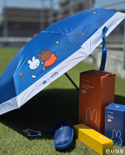 할리스 미피 콜라보 우양산 텀블러 비치타올 파우치 가격 실물 후기 할인 구매팁 2