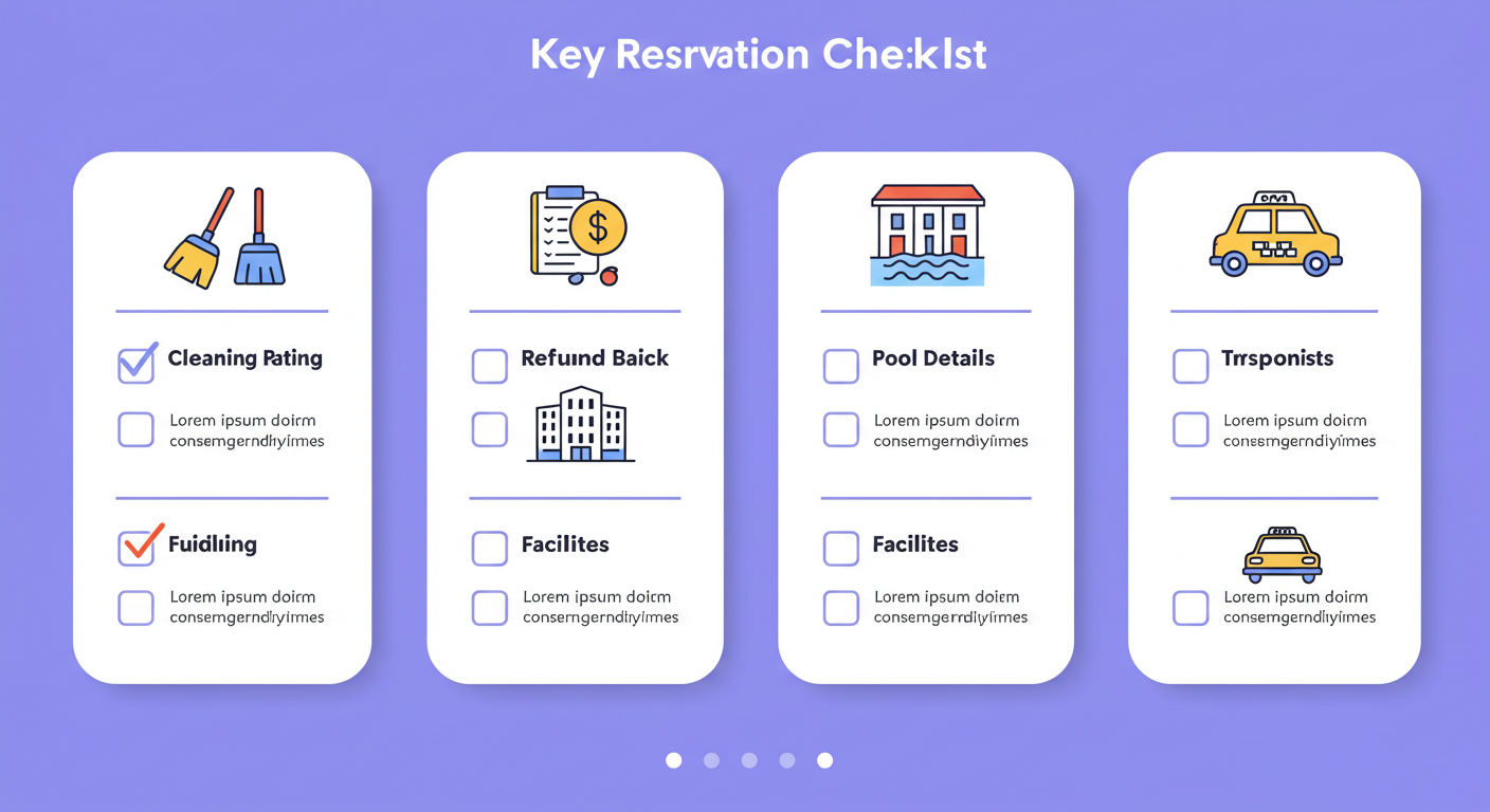 예약 체크리스트 인포그래픽