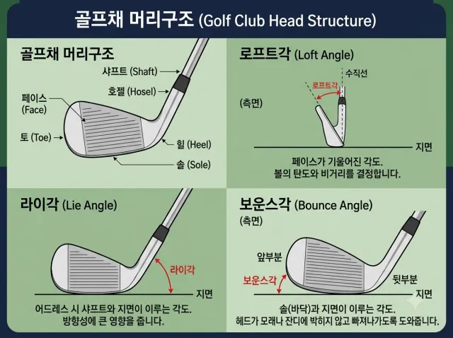 골프채 헤드 구조에 대한 설명 이미지