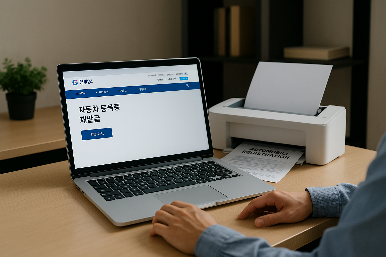 자동차 등록증 재발급 관련 사진