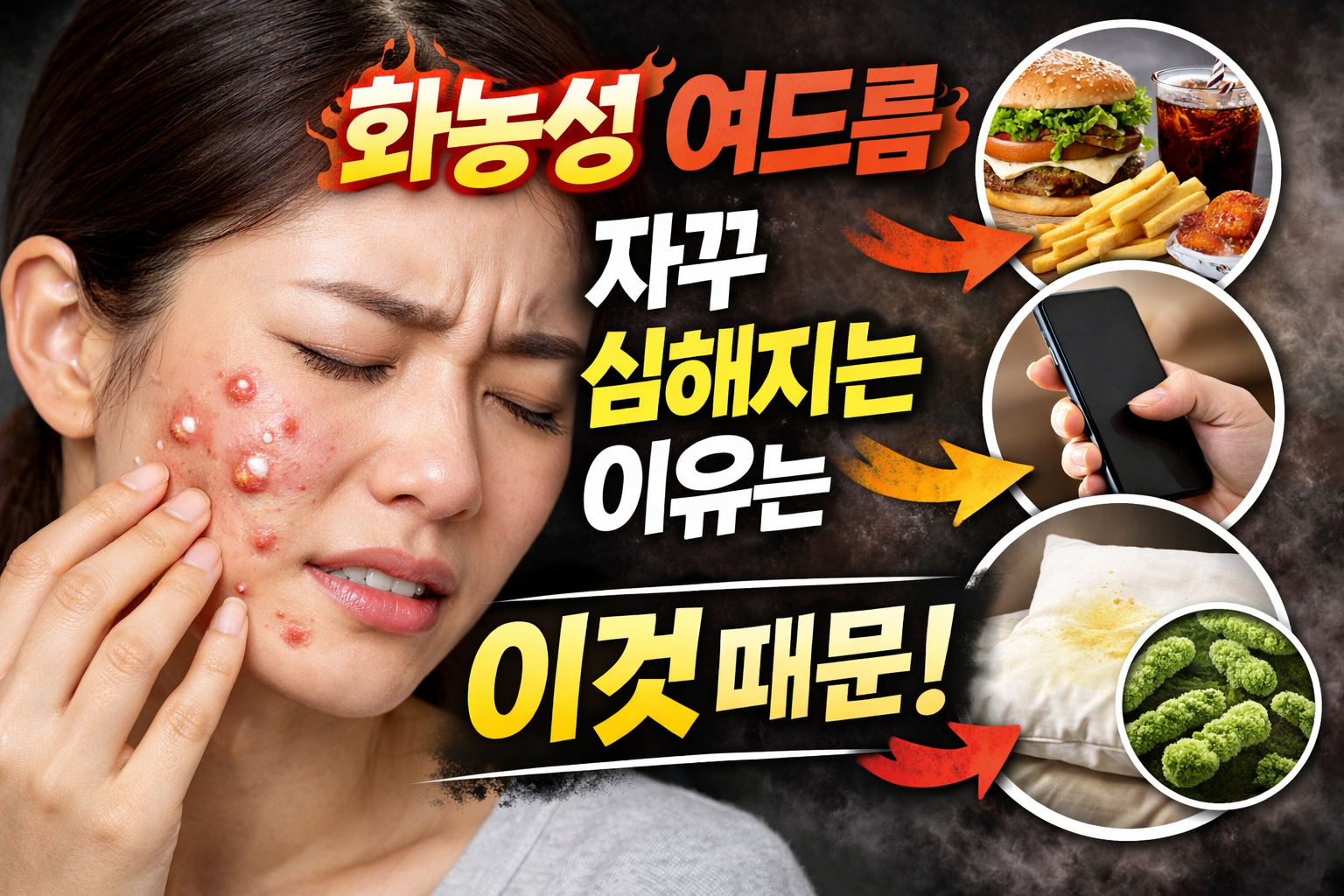화농성 여드름