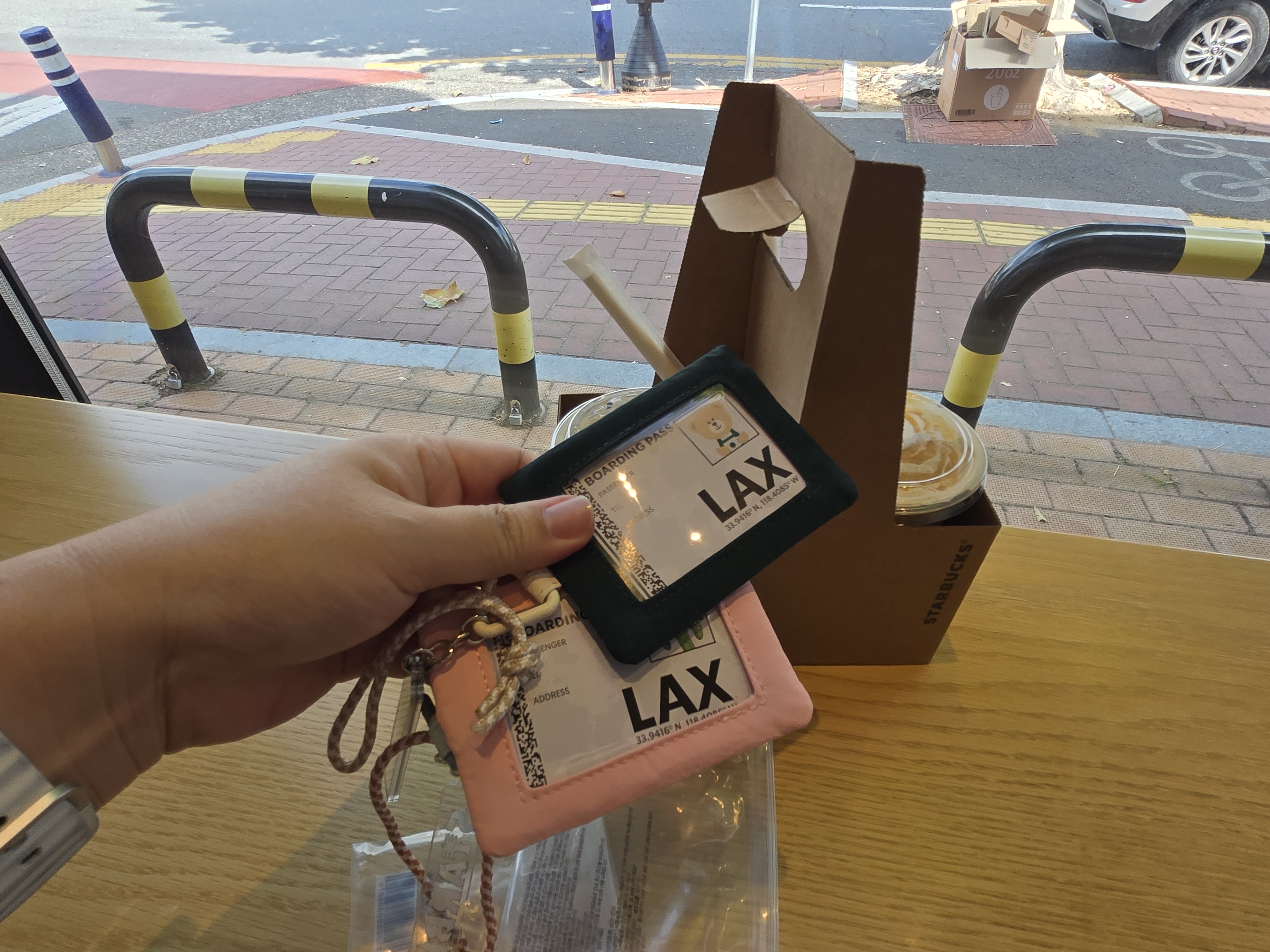 스타벅스 백 택 세트 실물