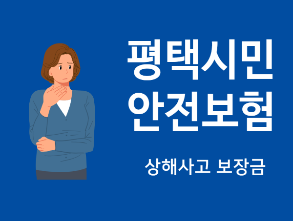 모르면 손해! 평택시 시민안전보험/상해사고 보장금