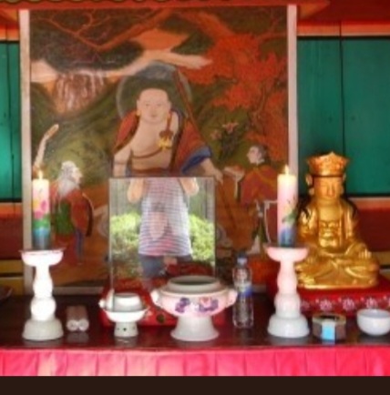 미타사 삼청각에 모셔진 산신 탱화