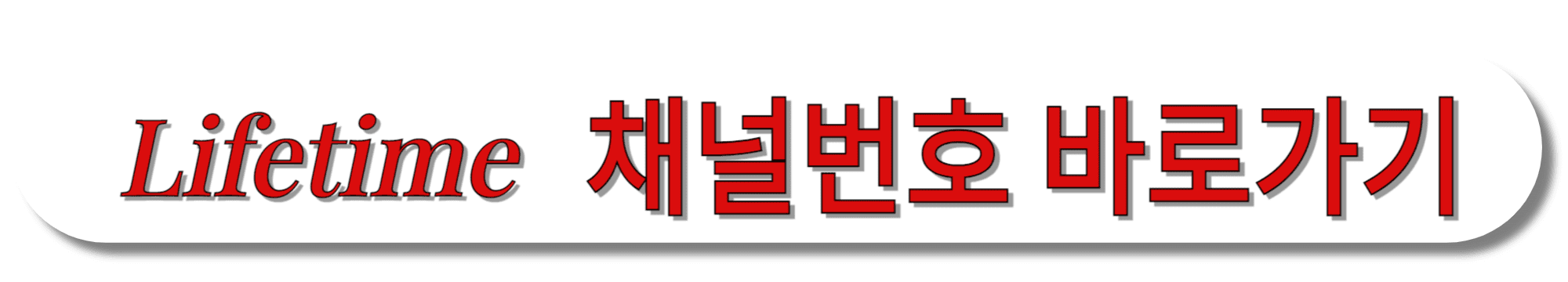 Lifetime(라이프타임)-채널번호-바로가기