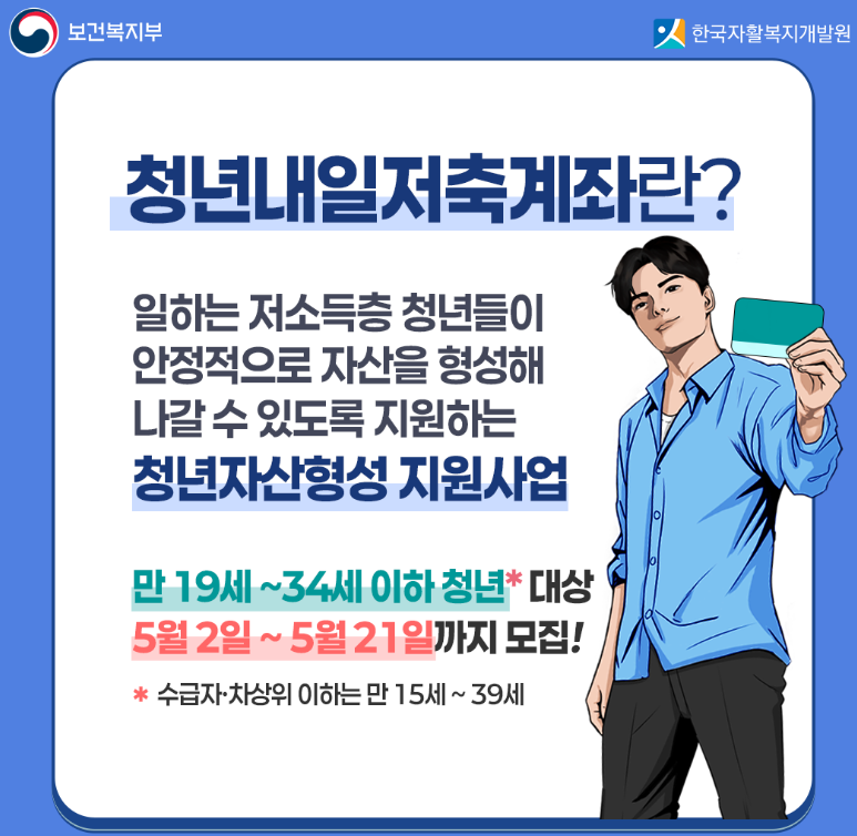 청년내일저축계좌 2025년 신규 모집 기간 및 상세 조건