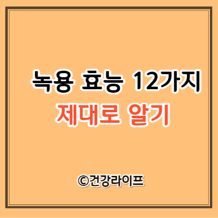 녹용 효능 12가지