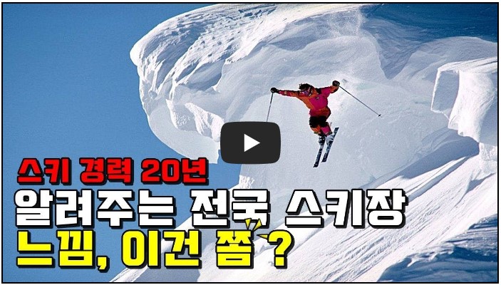 국내 스키 유튜버 순위 TOP 8 6