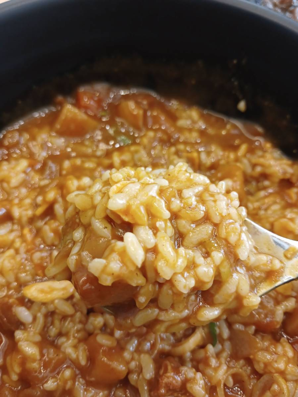 역전우동 카레덮밥 한입