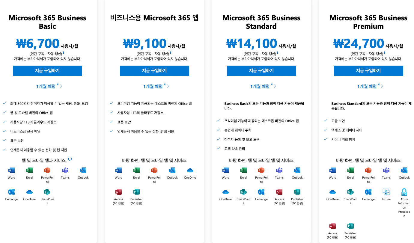 microsoft 365 요금 사진3