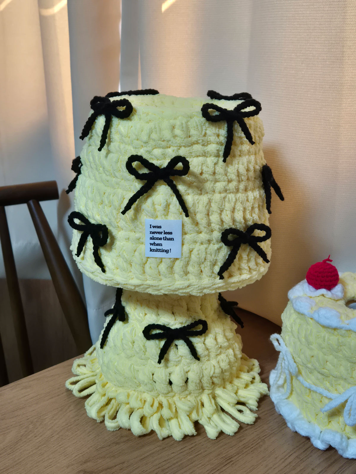 완성된 조명의 사진