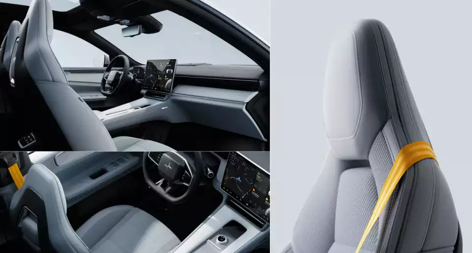 폴스타 4의 주행 안전 장비는 꽤 풍부합니다.