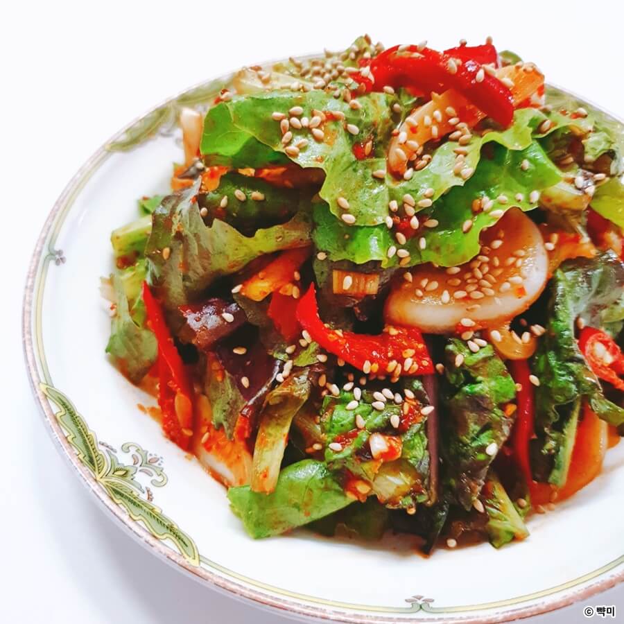 상추 겉절이 만드는법 양념장 황금레시피 상추요리