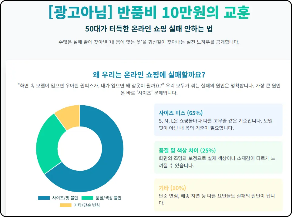 50대의 온라인 쇼핑 실패 안하는 법