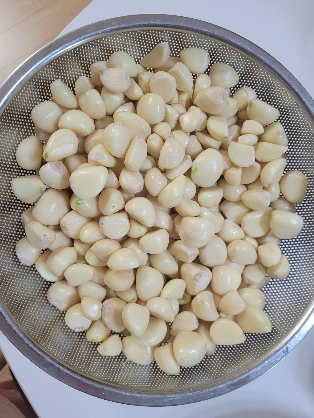 다 깐 마늘