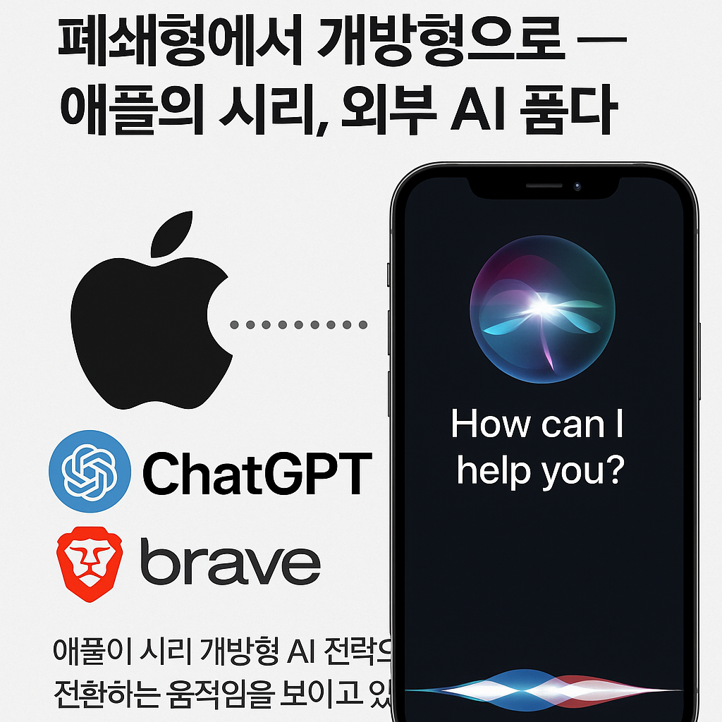 애플, 시리에 ChatGPT 등 외부 AI 도구 통합 계획 발표