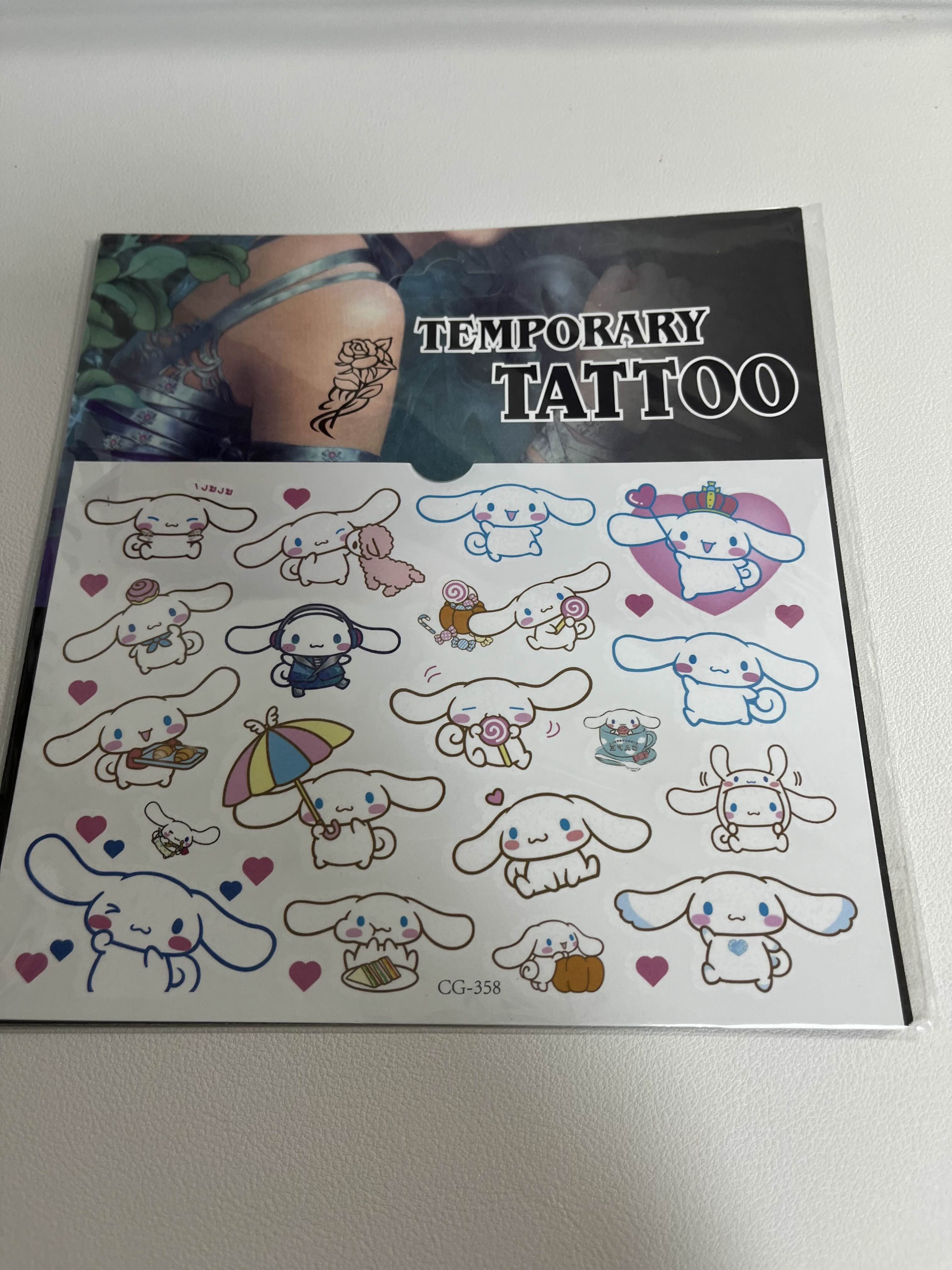 시나모롤 스티커 타투