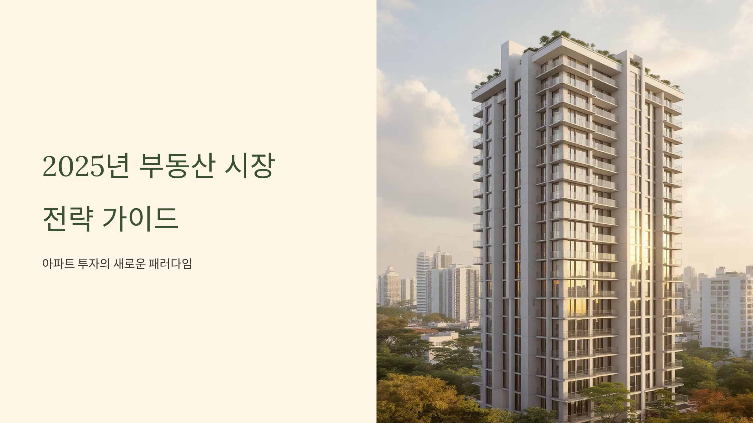 아파트 가격 하락기 투자전략