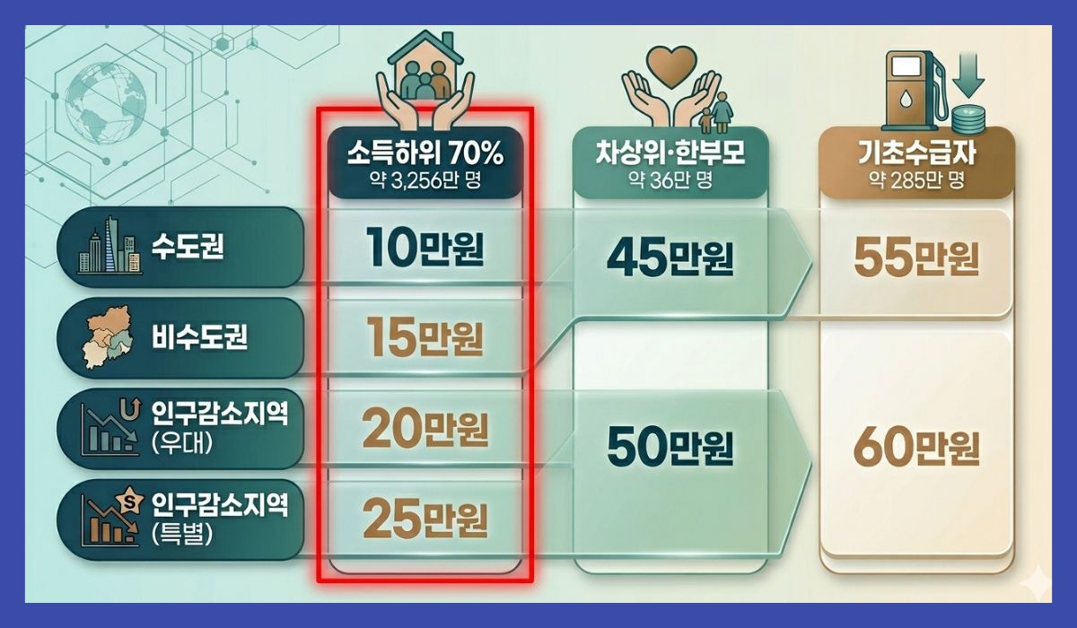 고유가피해지원금 지급금액