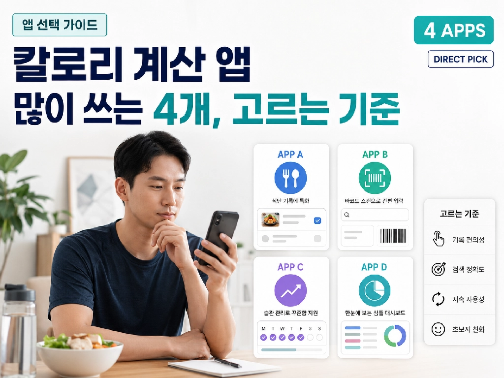 최신 칼로리 계산 앱 비교!