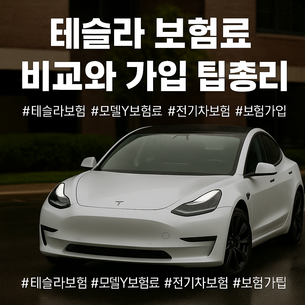테슬라 보험료 비교와 가입 팁 총정리