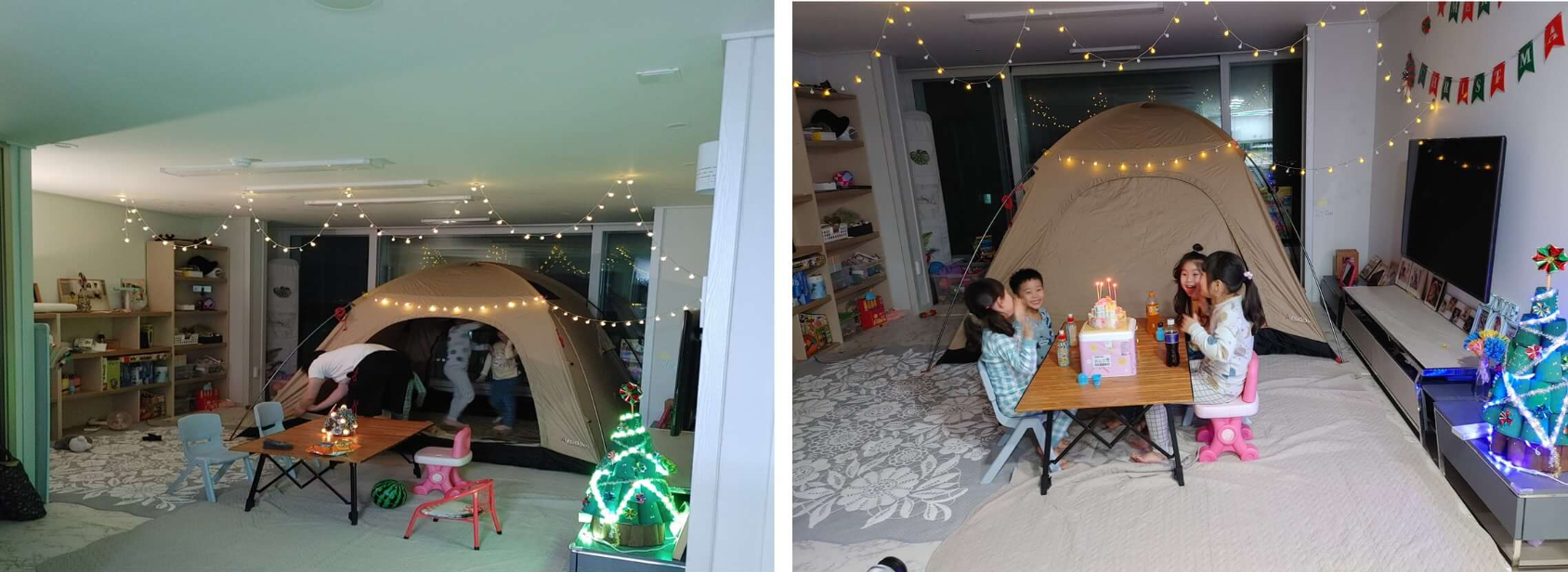 아이들을-위한-크리스마스-이벤트-감성캠핑-분위기
