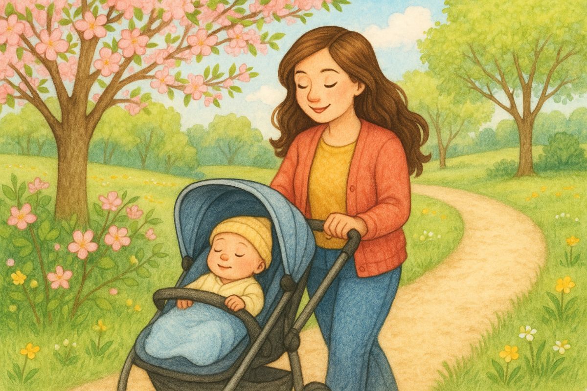 엄마와 아이 산책