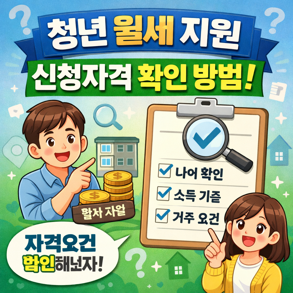 청년 월세 지원 신청자격