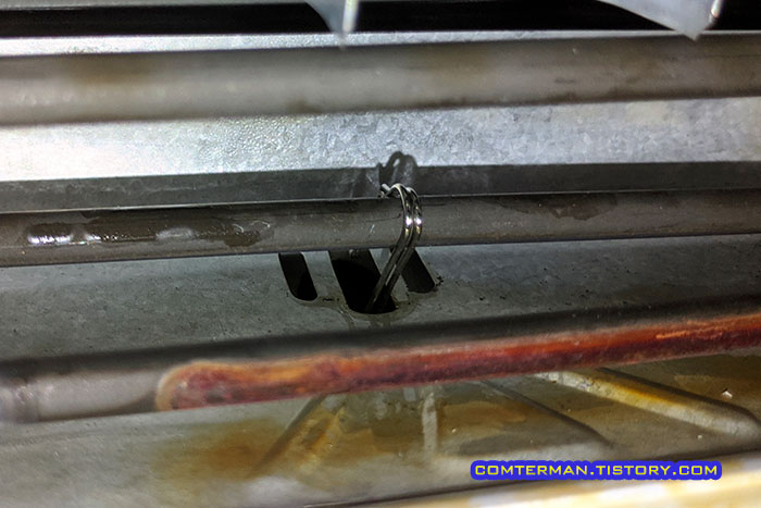 지펠 냉장고 배수구 히터 파이프 보강