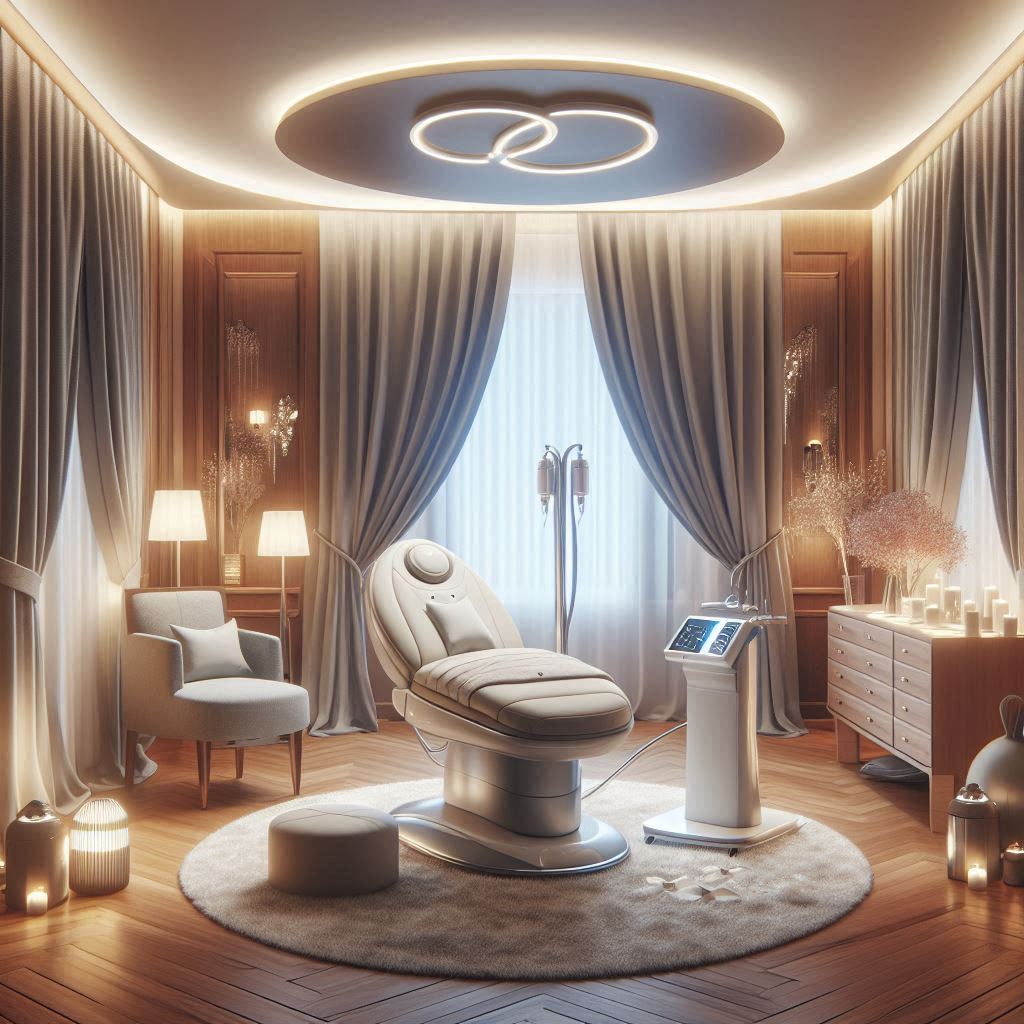 피부,체형관리 샵 배경