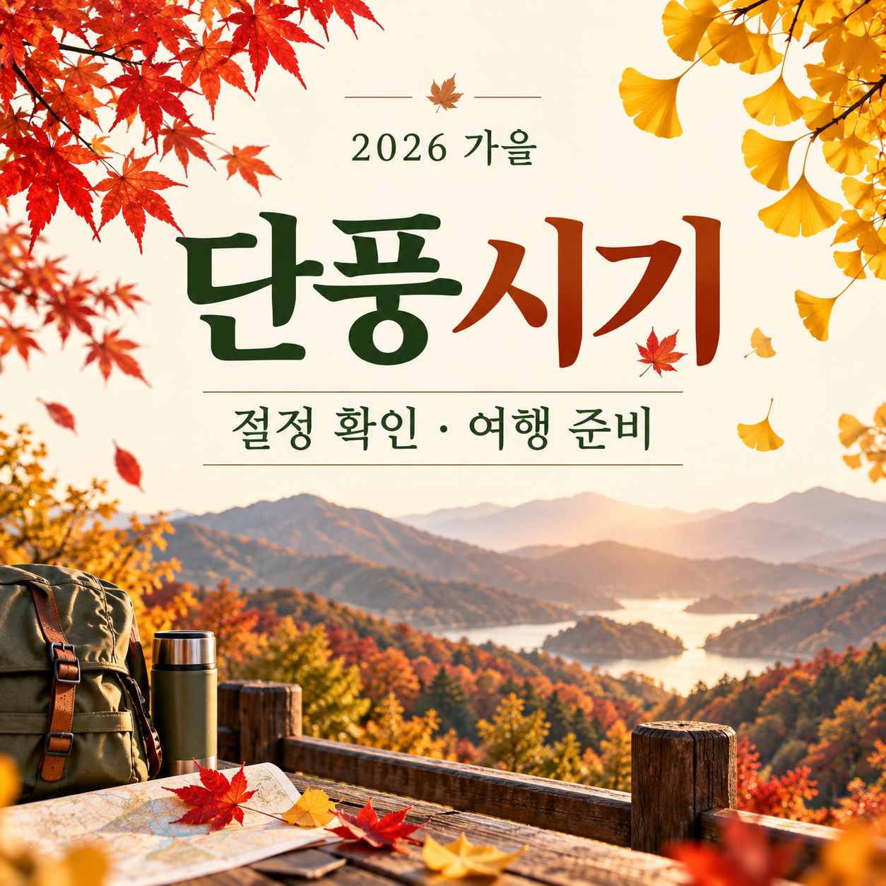 2026 가을 단풍시기와 절정 확인 및 여행 준비 안내