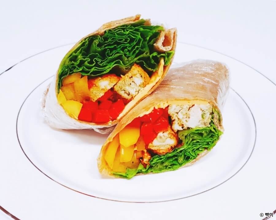 다이어트-또띠아-닭가슴살-또띠아롤-만들기