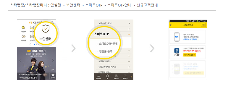 모바일 OTP 발급방법